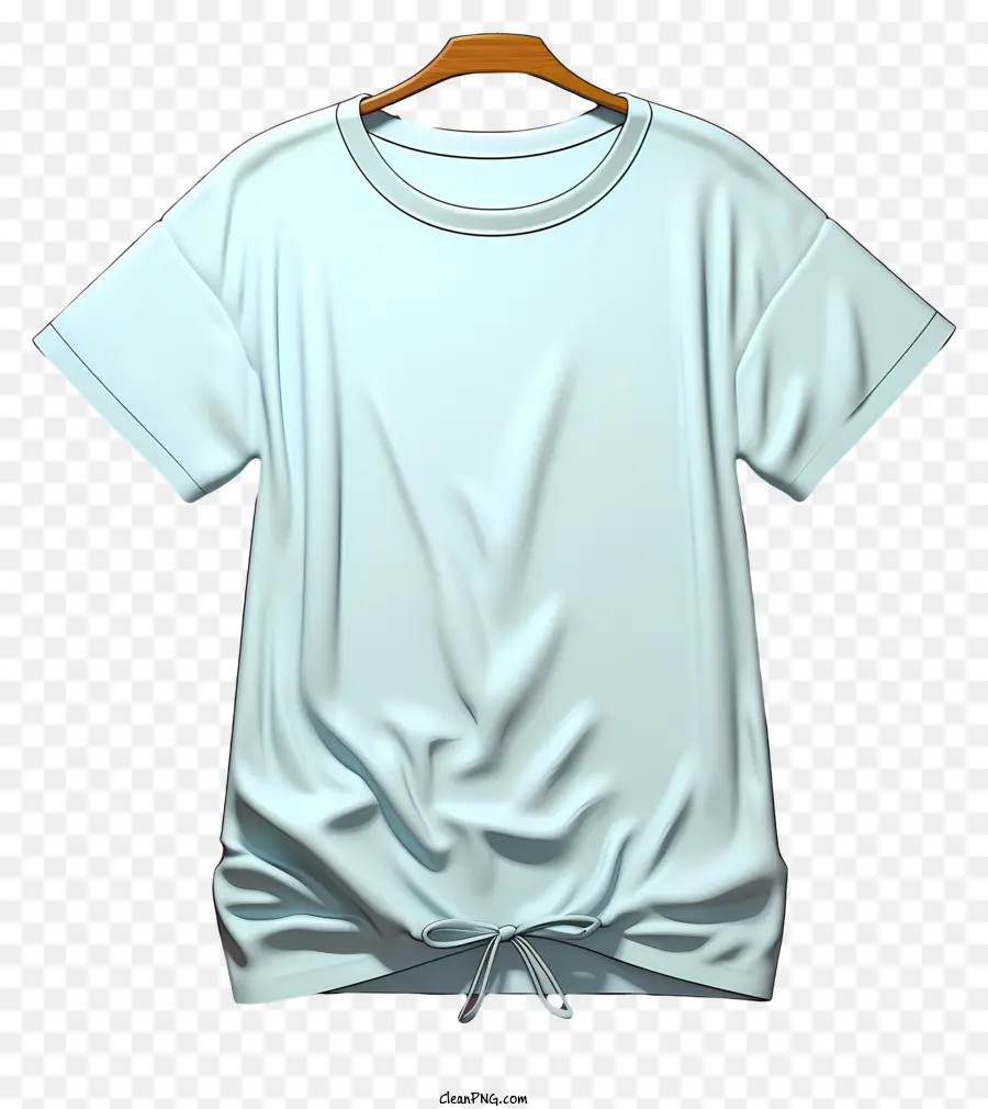 قميص واقعي ثلاثي الأبعاد，التي شيرت أبيض PNG