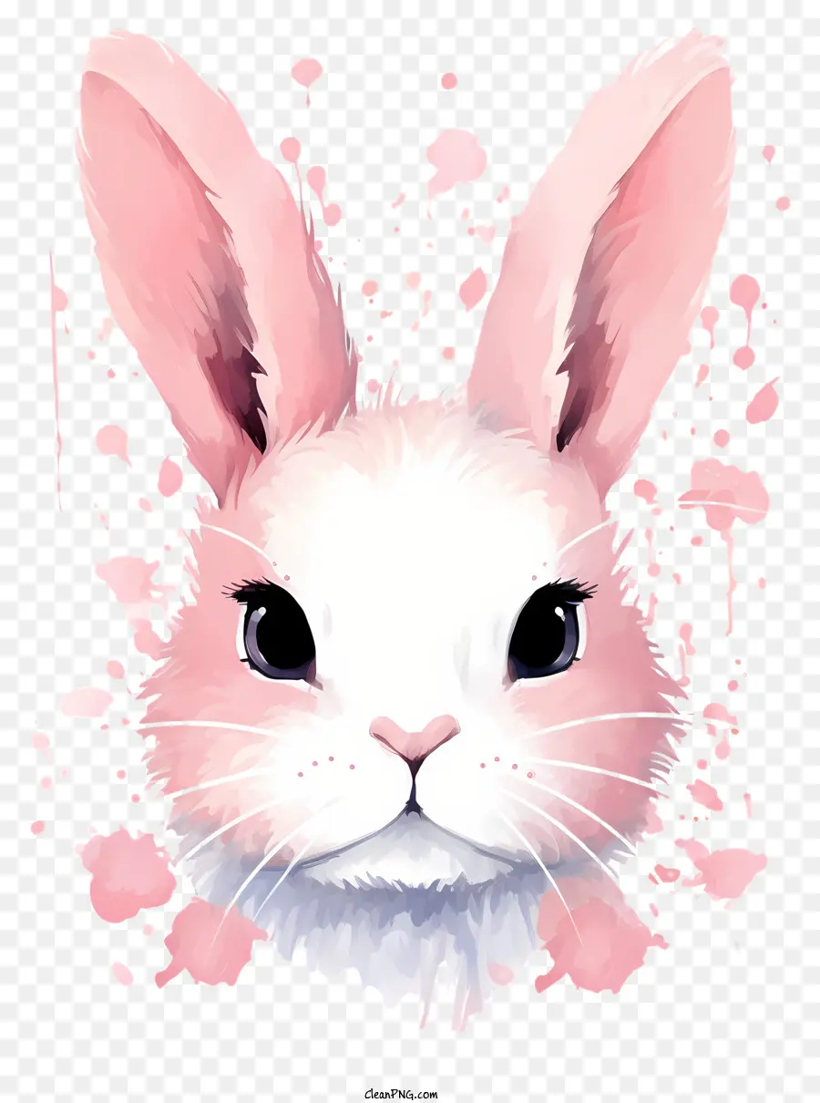 وجه الأرنب المائي，الأرنب الوردي PNG