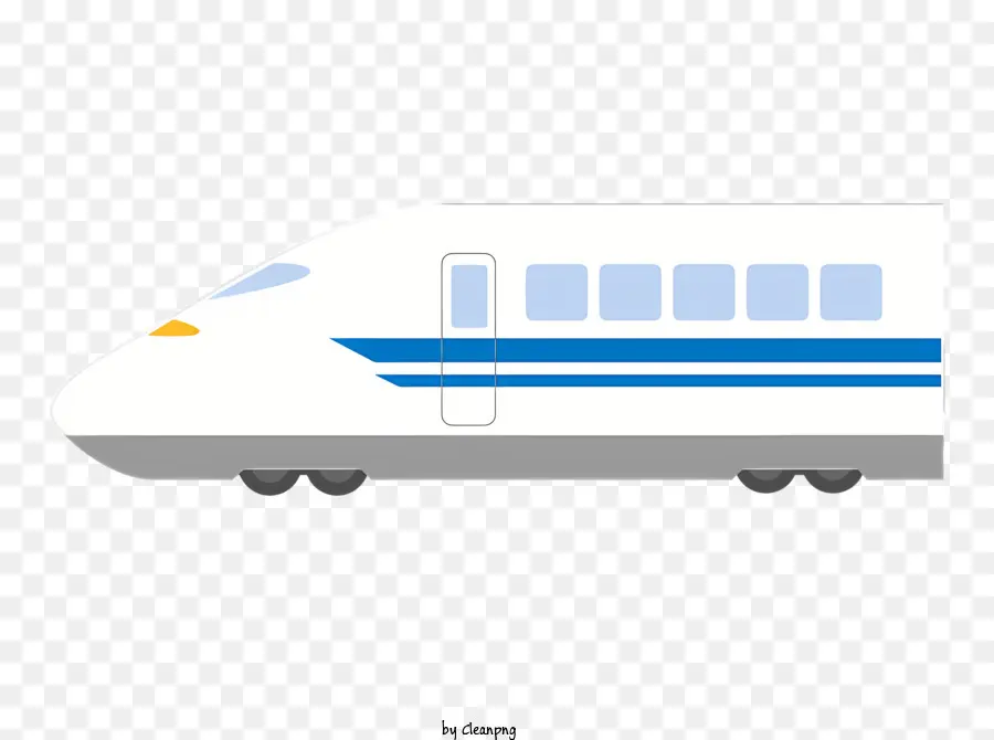 قطار شديد السرعة，قطار أبيض وأزرق PNG