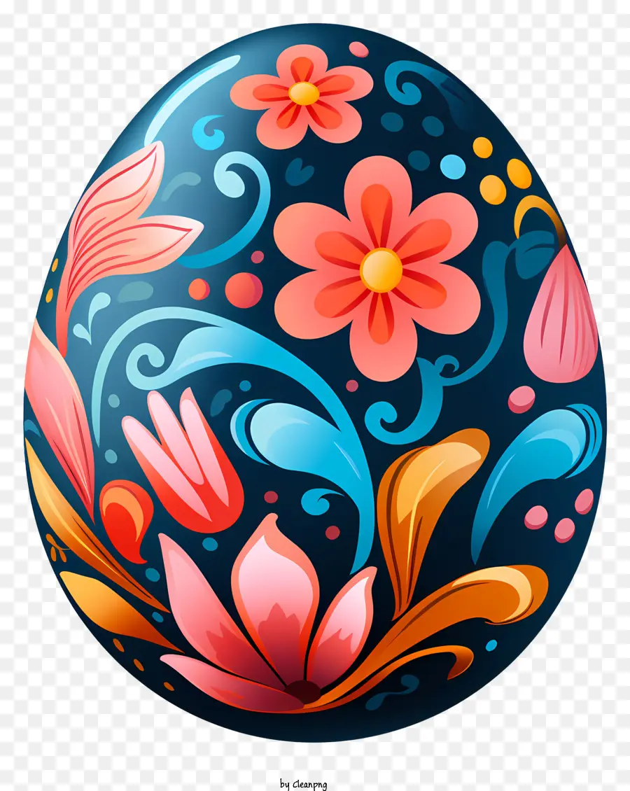 بيضة عيد الفصح المرسومة باليد，زينة بيض عيد الفصح PNG