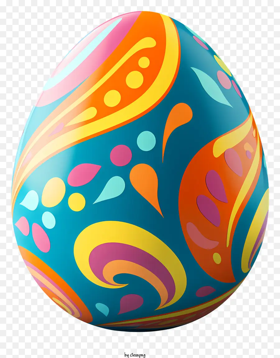 بيض عيد الفصح على الطراز الواقعي，البيض الملونة PNG