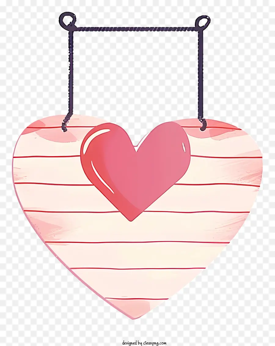 الحد الأدنى من التوضيح المتجه المسطح，لوحة علامة عيد الحب PNG