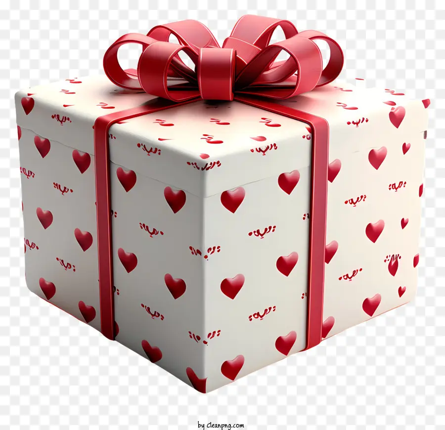 هدية عيد الحب，هدية مربع PNG