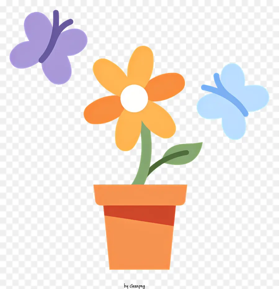 الربيع，وعاء الزهور PNG