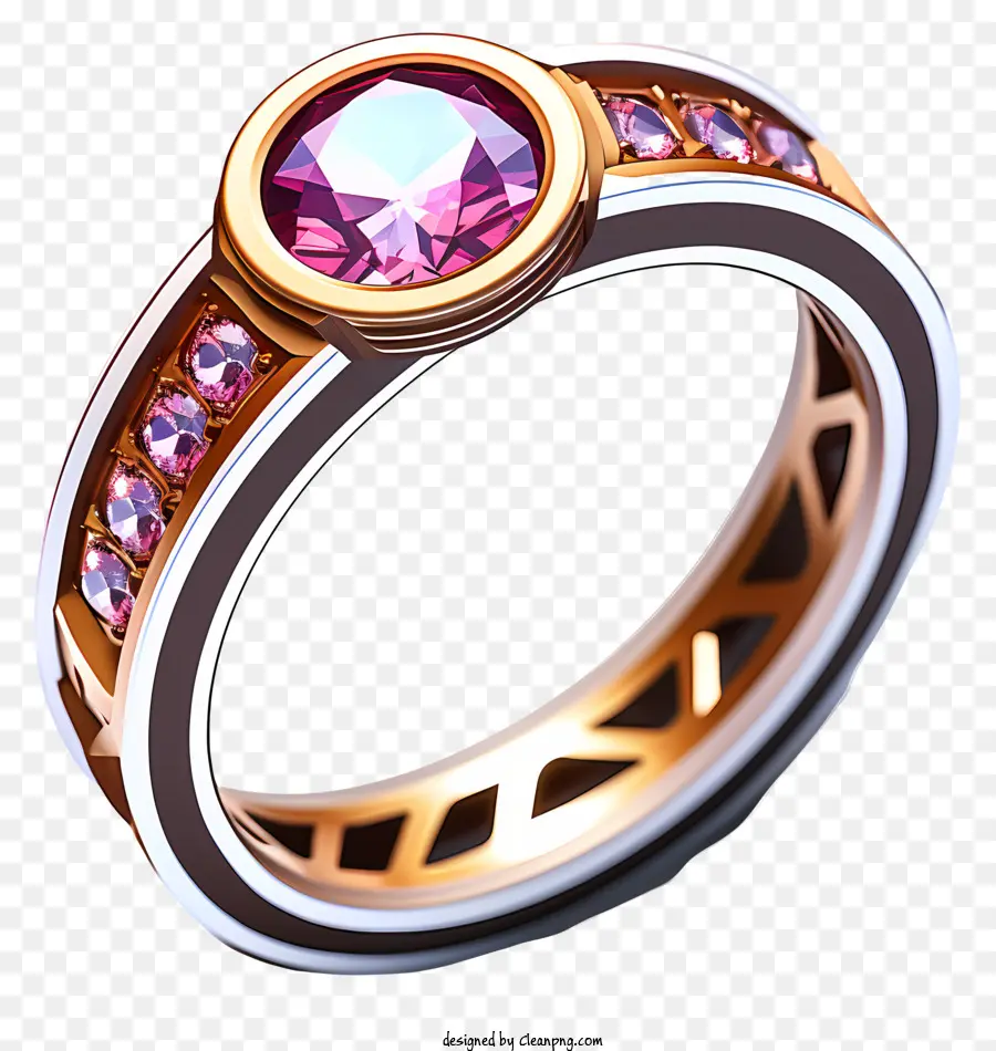 خاتم زفاف الباستيل，خاتم الماس PNG