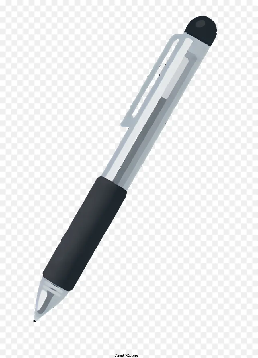 قلم بلاستيكي أسود，قبعة سوداء PNG