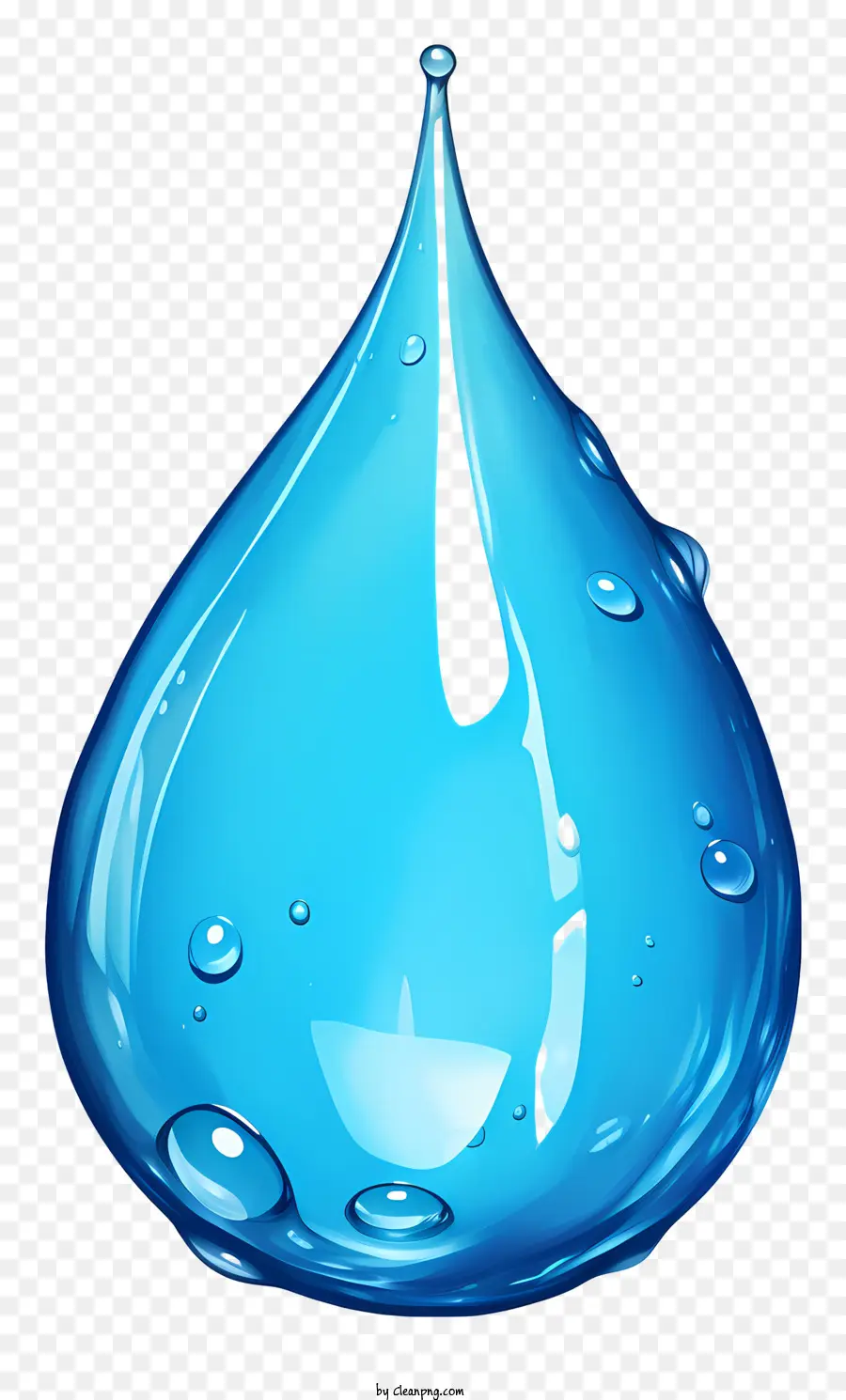 إسقاط الماء بالألوان المائية，قطرة المياه المدمرة PNG