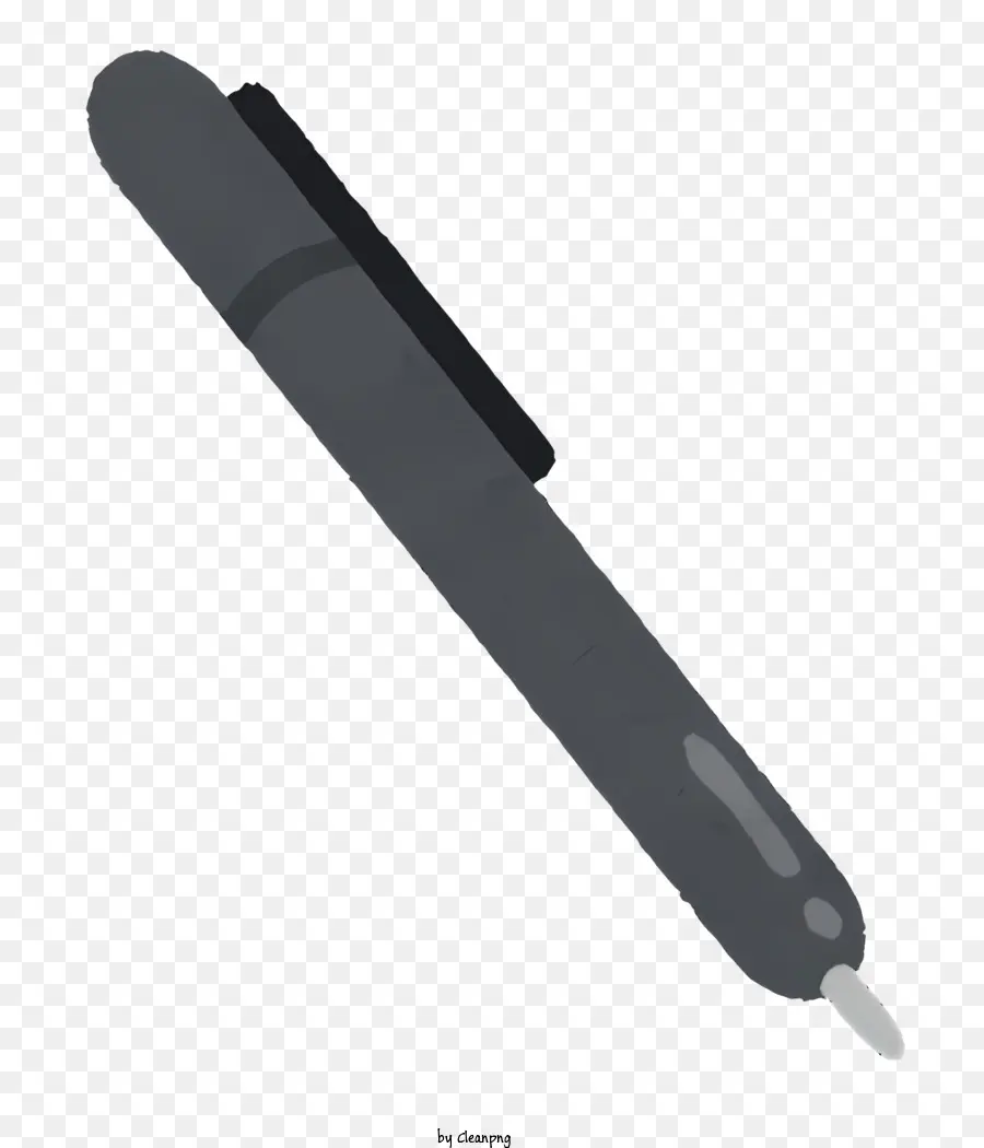 القلم الأسود，الجسم المعدني PNG