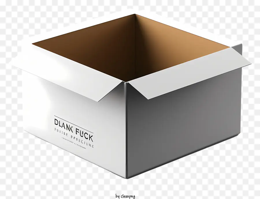 مربع مسطح，صندوق من الورق المقوى PNG