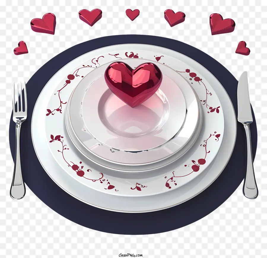 مجموعة عشاء رومانسية ثلاثية الأبعاد واقعية，رومانسية PNG