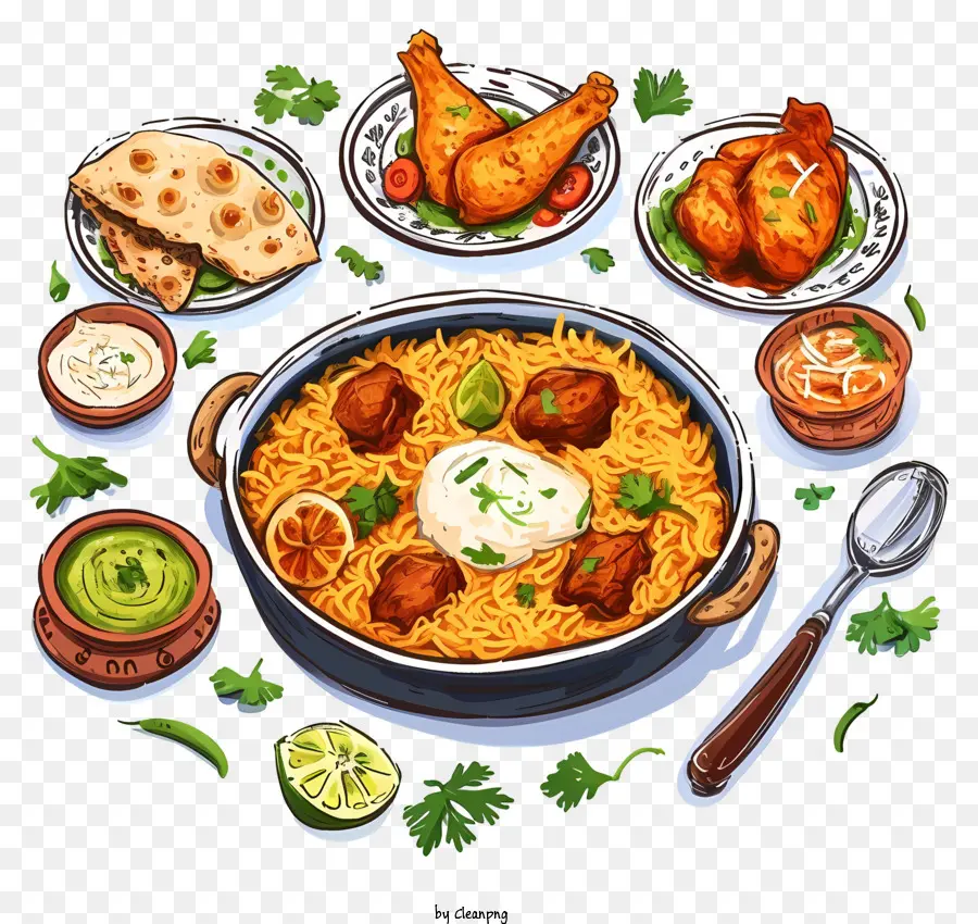يدوي مأكولات الهند，الطعام الهندي PNG