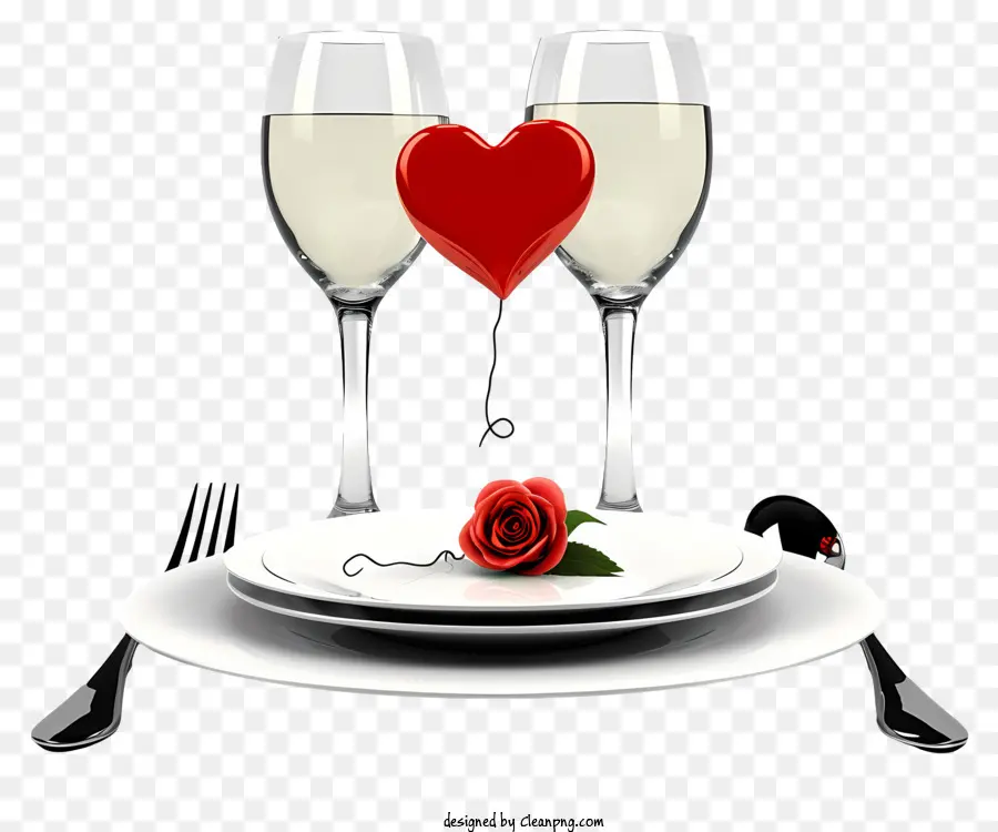 عشاء رومانسي，ليلة تاريخ رومانسية PNG