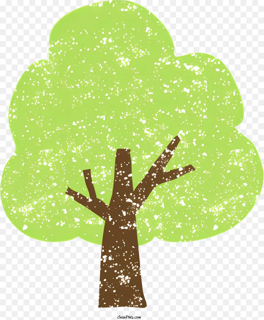 شجرة منمقة，الأوراق الخضراء ، PNG