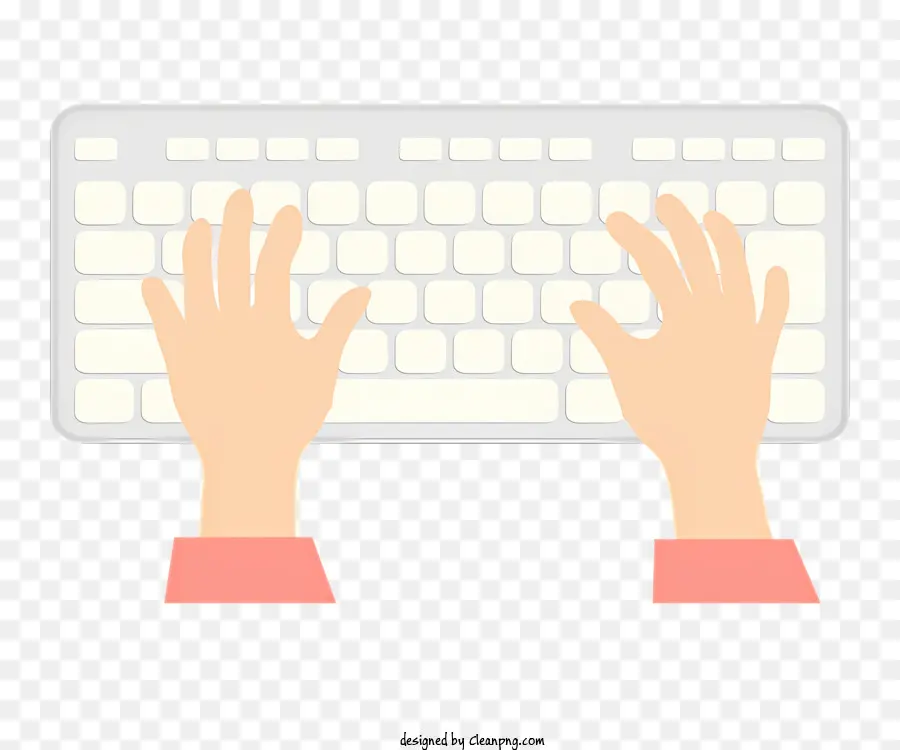 لوحة مفاتيح الكمبيوتر，يدي على لوحة المفاتيح PNG