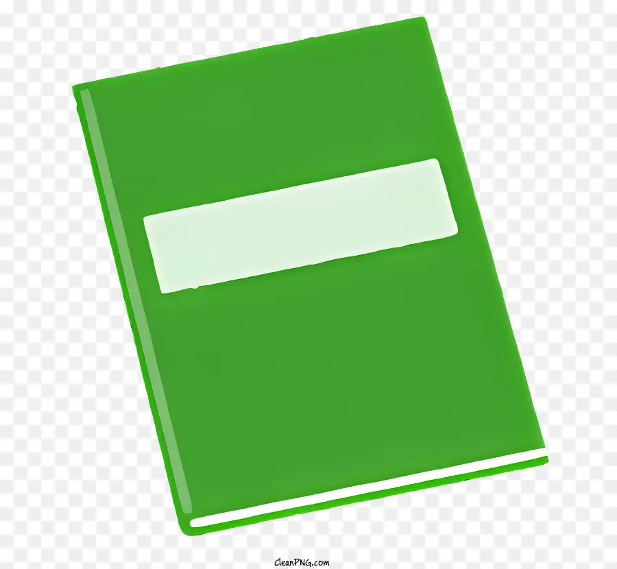 دفتر ملاحظات أخضر，نص أبيض PNG