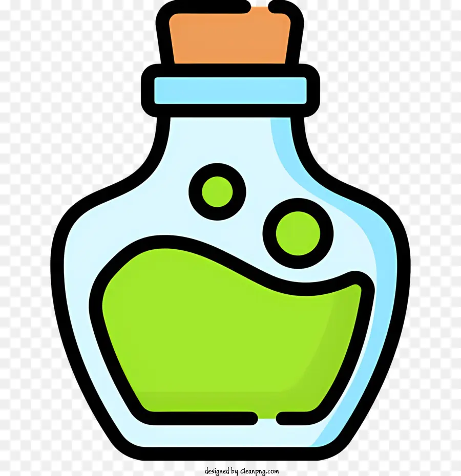 السم，زجاجة زجاجية خضراء PNG
