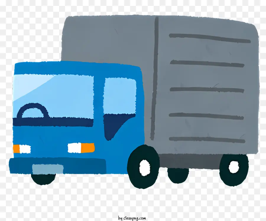 الأزرق شاحنة，شاحنة مسطحة PNG