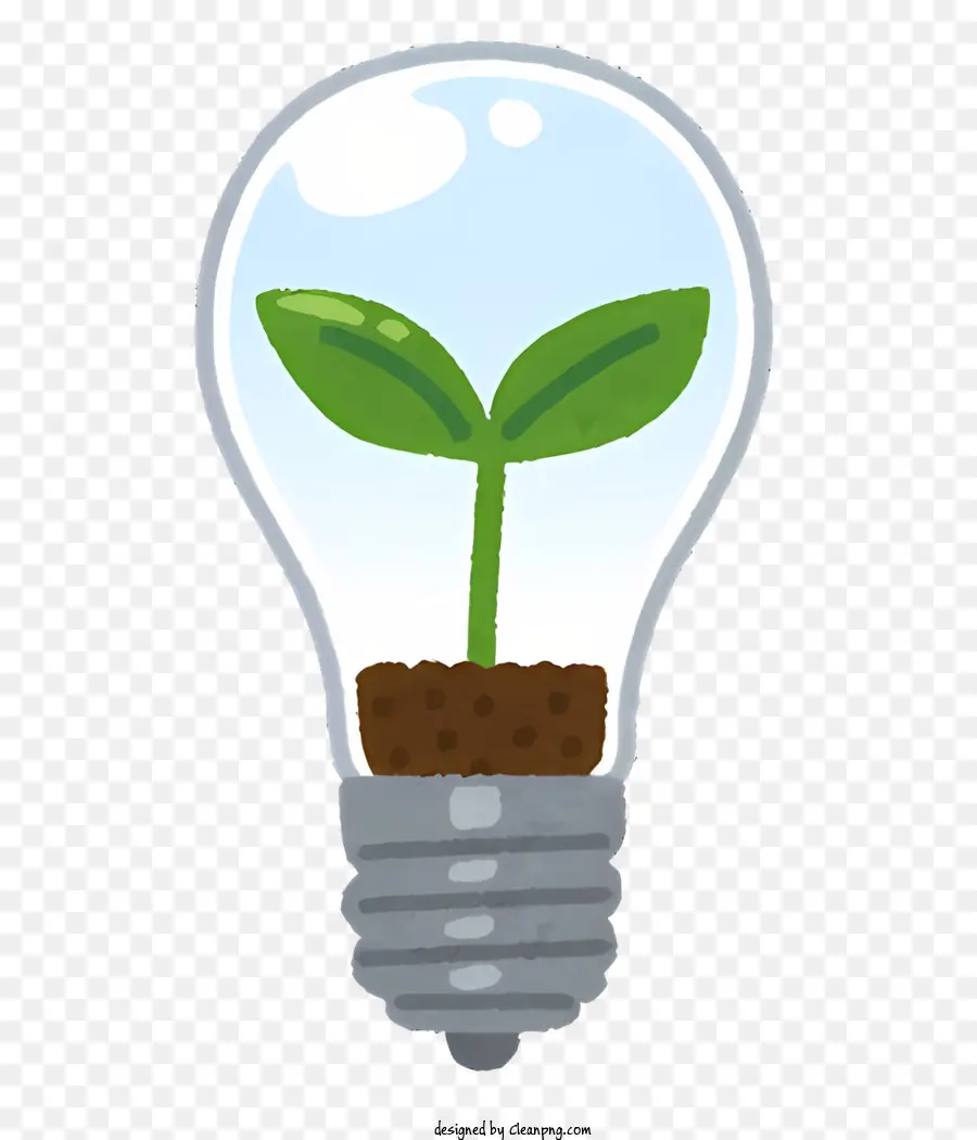 المصباح الكهربائي مع النبات，الحدائق داخلي PNG
