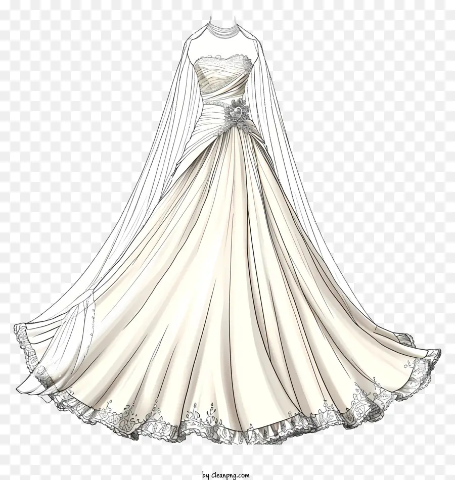 كرتون العروس فستان，فستان الزفاف PNG
