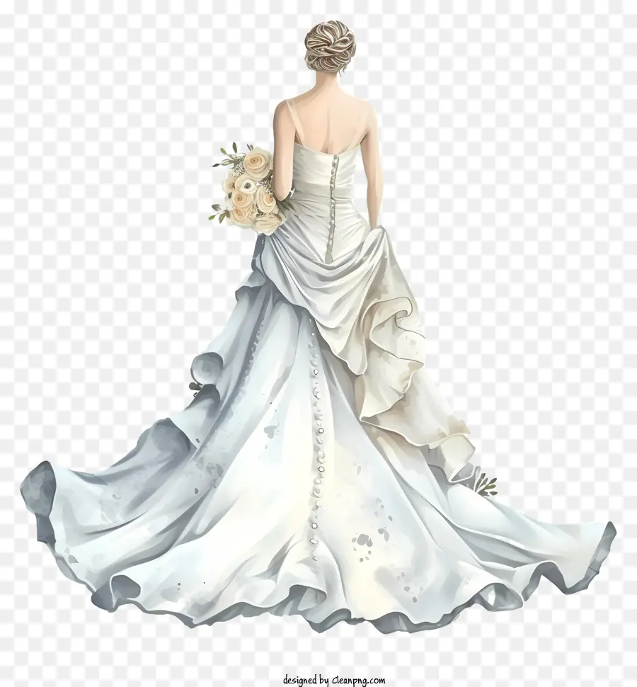 فستان العروس المسطح，العروس PNG