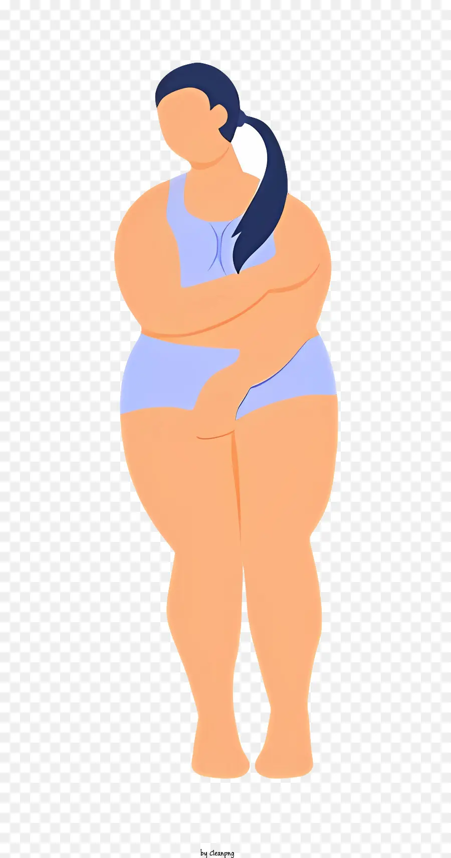 الدهون في الجسم，الكرتون امرأة PNG