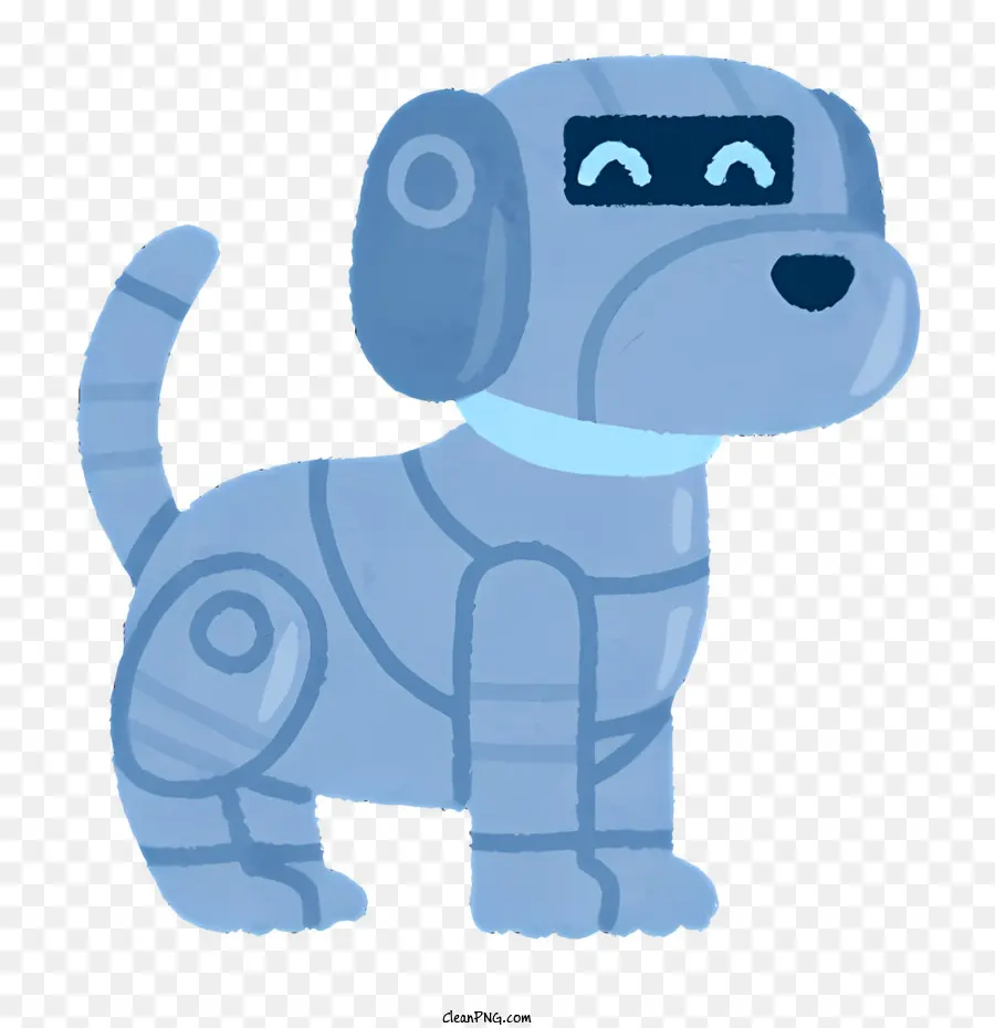 الكلب الروبوت الأزرق，كلب روبوت ودود PNG