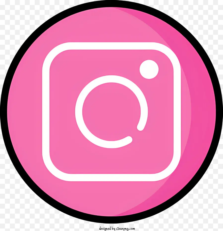 Instagram شعار，دائرة الوردي PNG