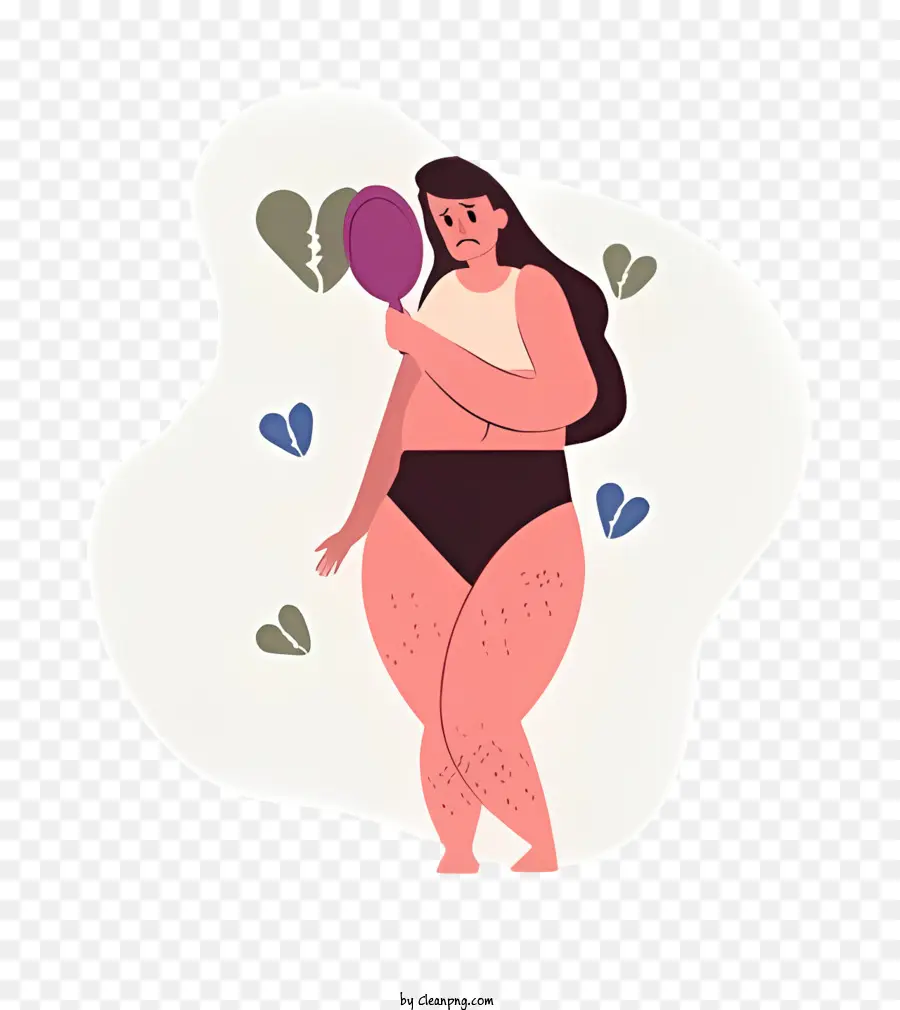 الدهون في الجسم，امرأة تحمل بالون PNG