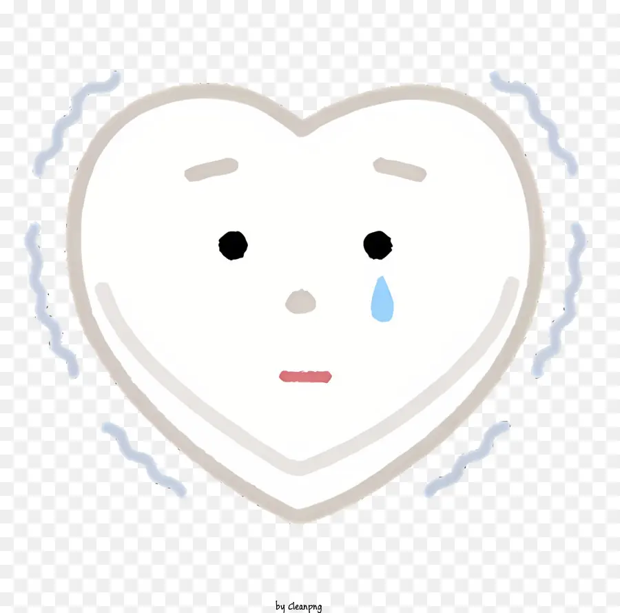 شكل قلب ،，الدموع PNG