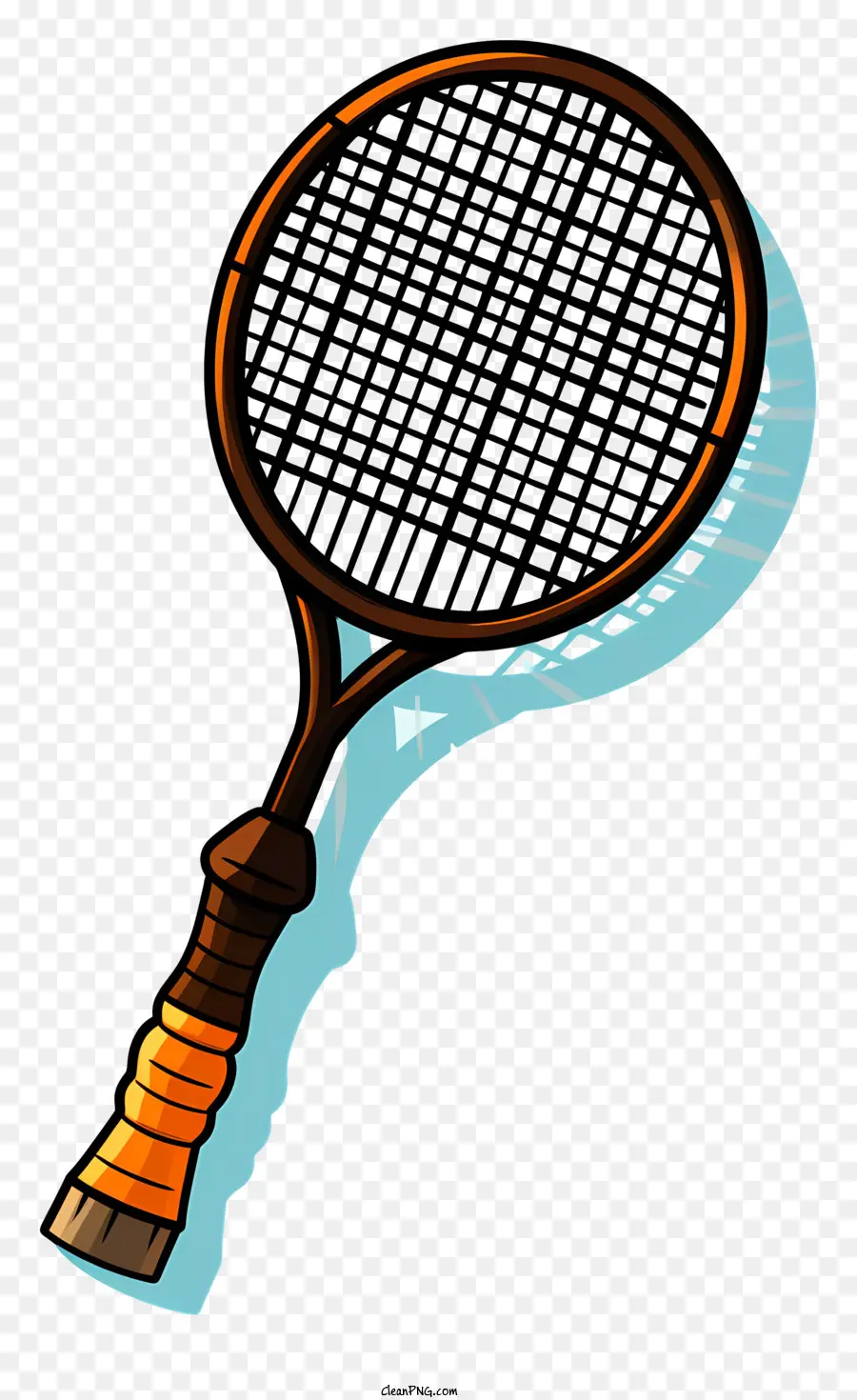 تراب الريشة باليد，مضرب التنس PNG