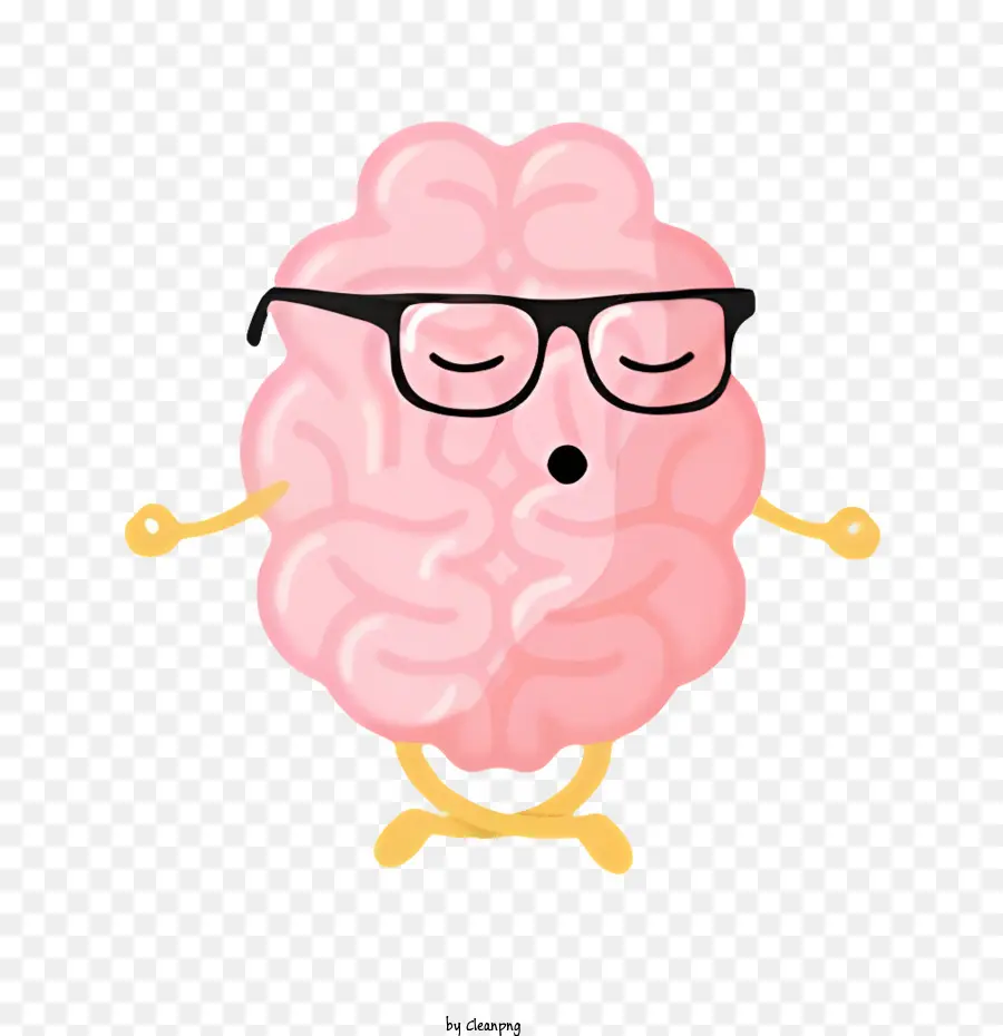 الكرتون الدماغ，نظارات PNG