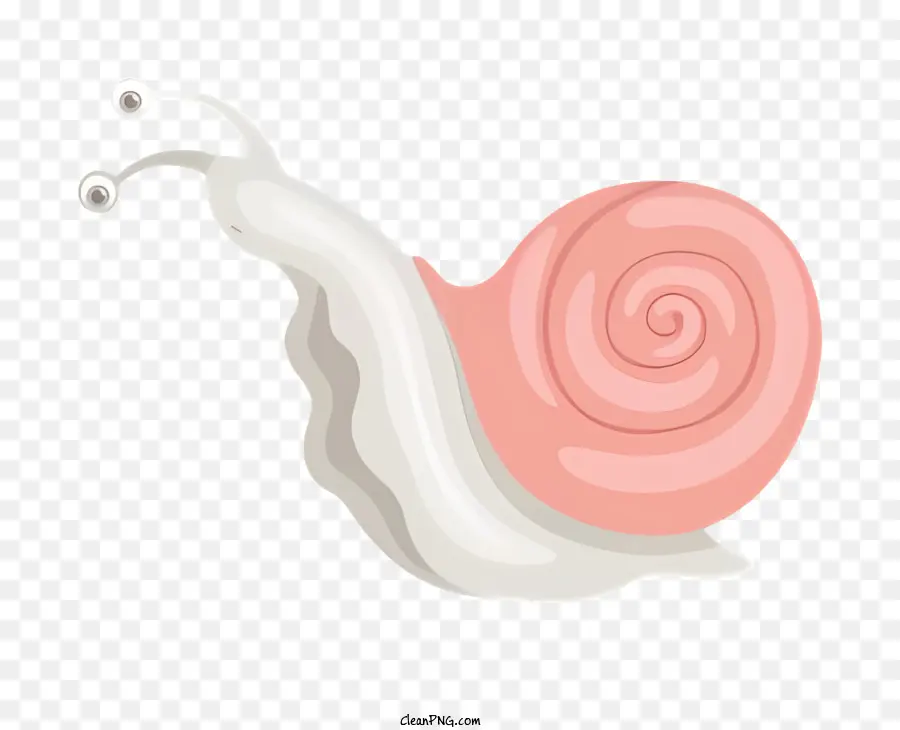 الكرتون الحلزون，الحلزون الوردي PNG