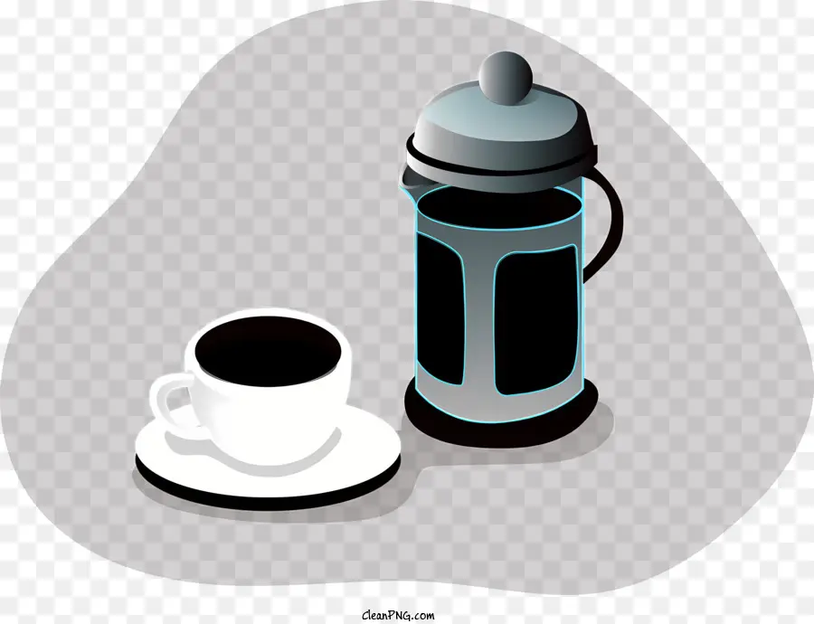 القهوة，خلفية سوداء PNG