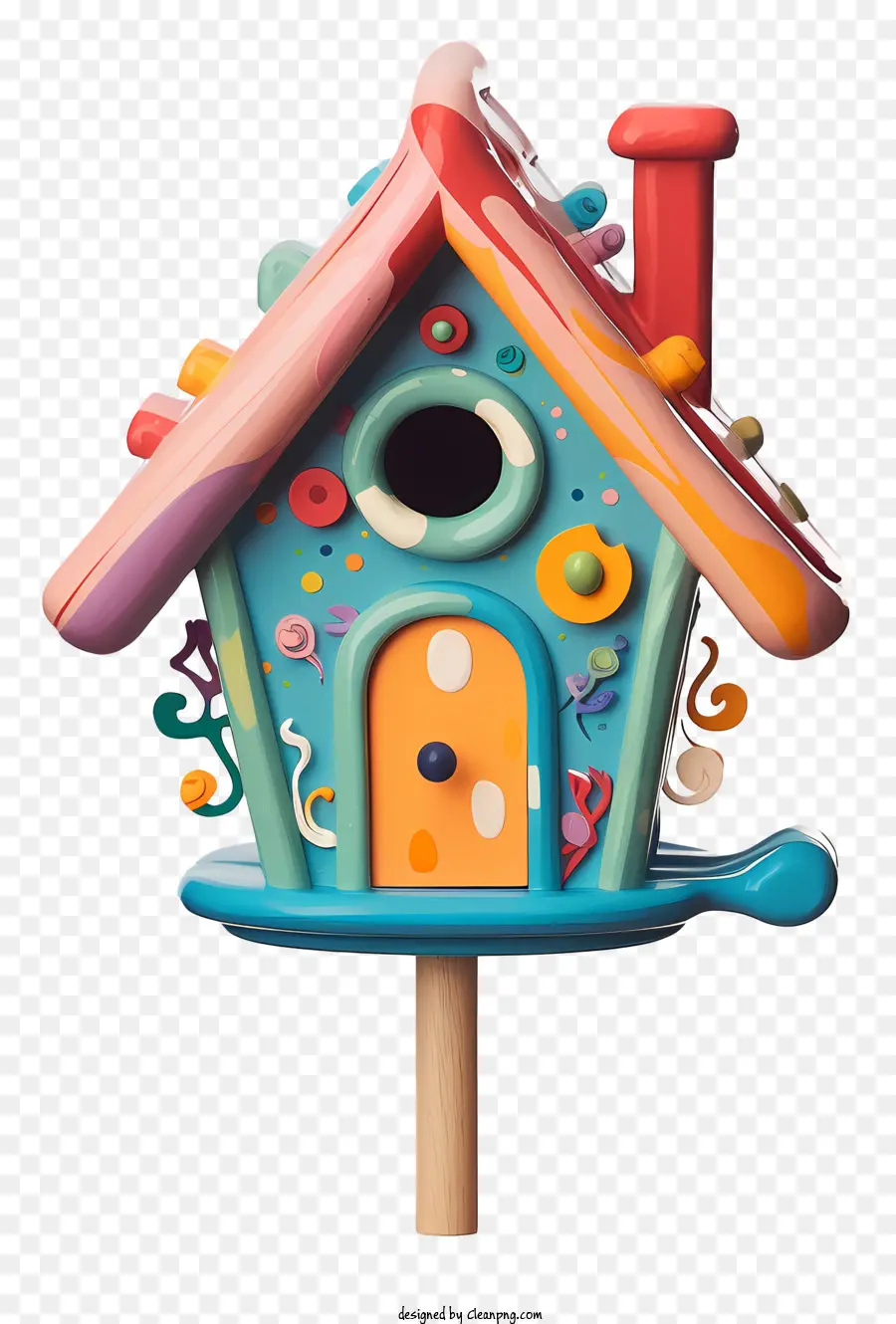 الدهانات متعددة الألوان Birdhouse，ومع ذلك PNG