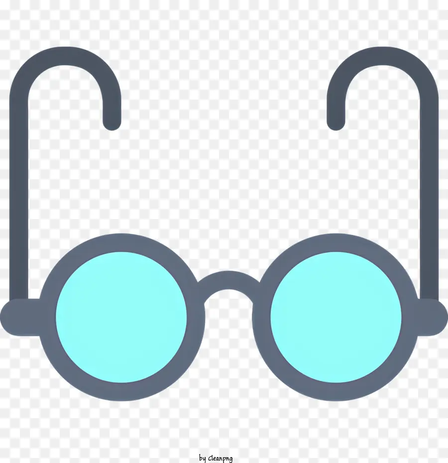 العناصر المدرسية，نظارات زرقاء PNG