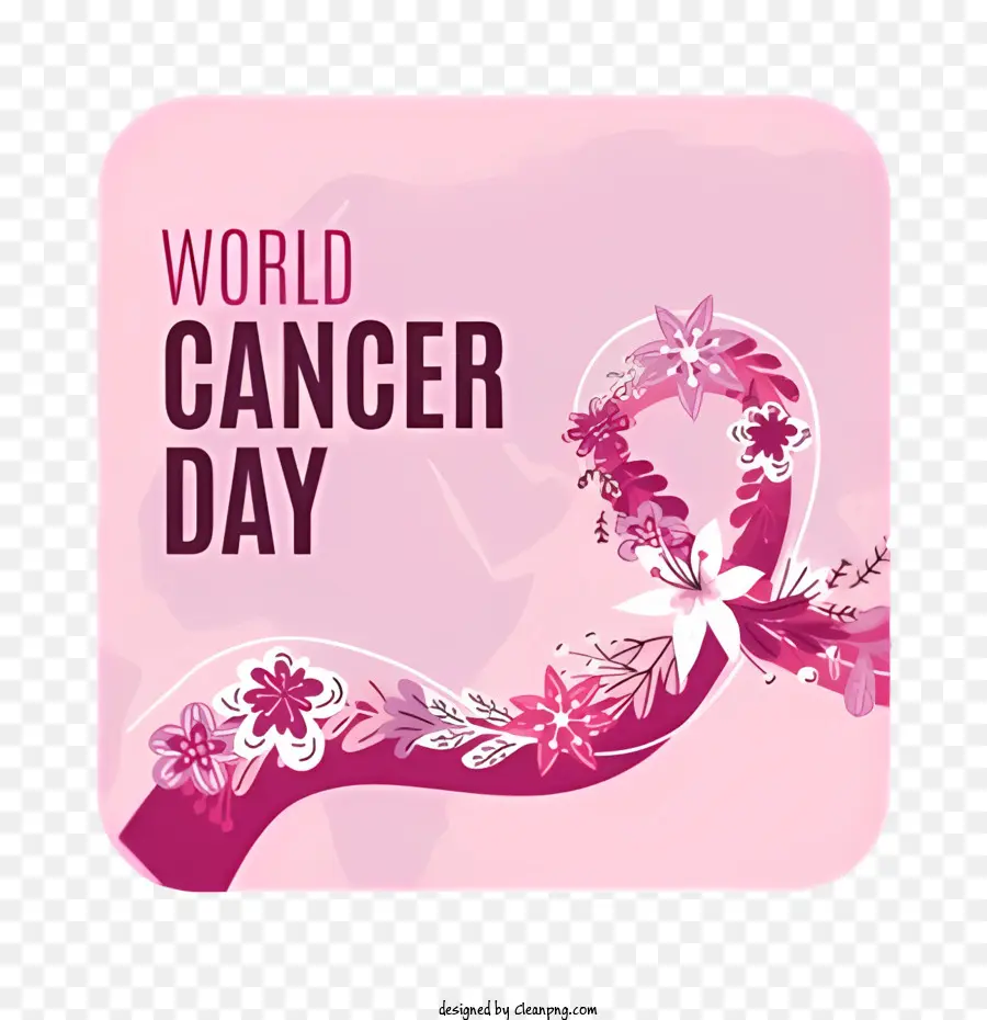 اليوم العالمي للسرطان，الشريط الوردي PNG