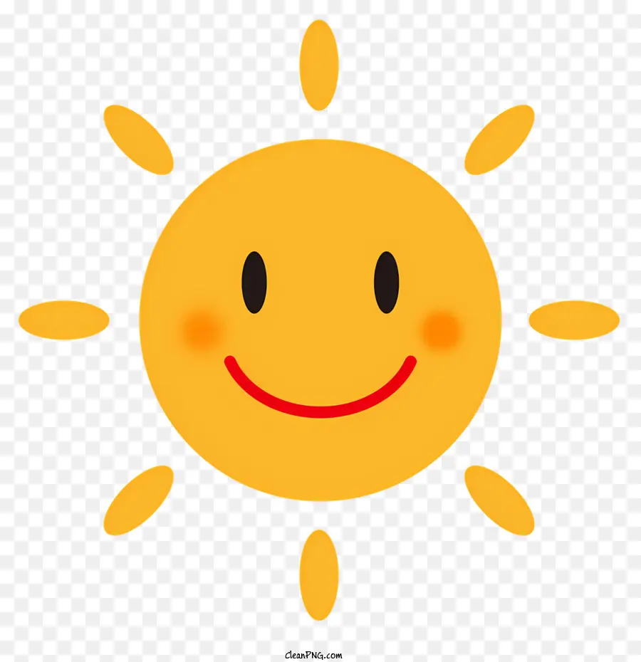 الشمس，وجه مبتسم PNG