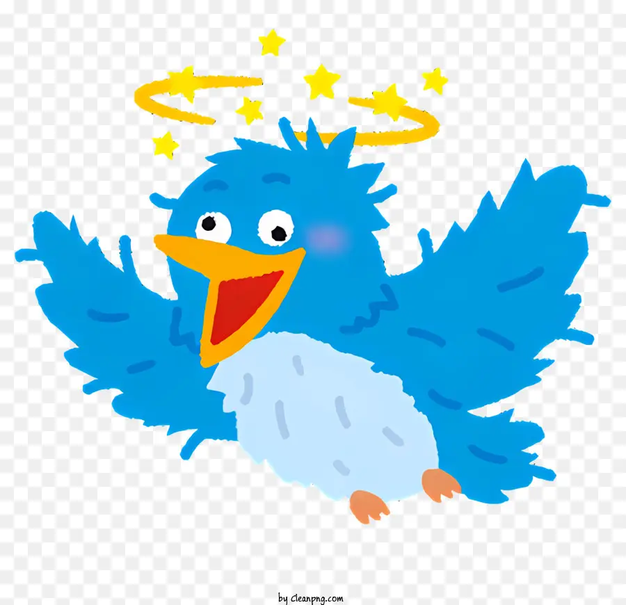 لطيف الطيور，الطائر الأزرق PNG