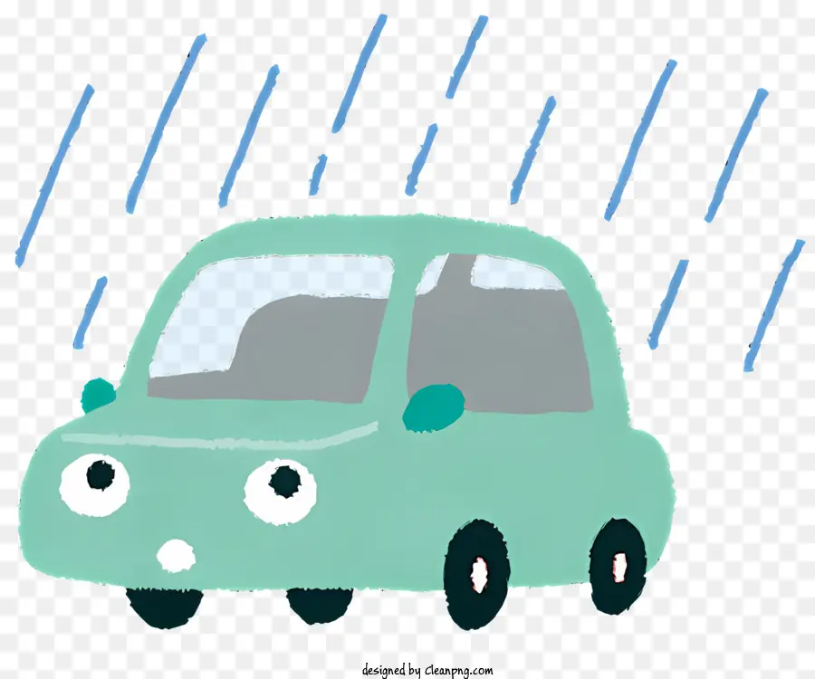 تمطر，سيارة صغيرة PNG