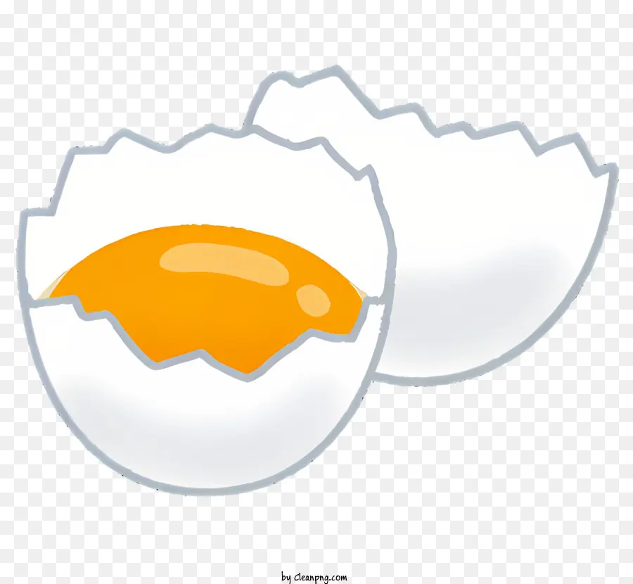 البيض，كسر قذيفة PNG