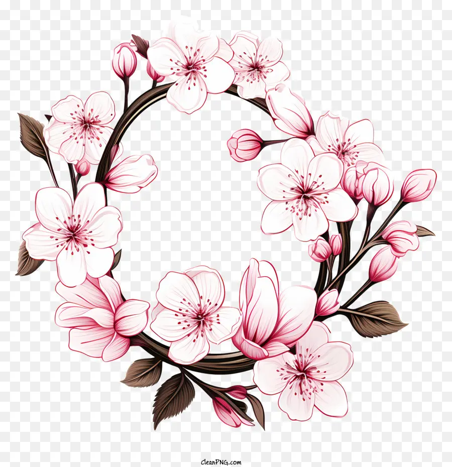 رسم برسم كرز فرع الزهر，إزهار الكرز إزهار PNG