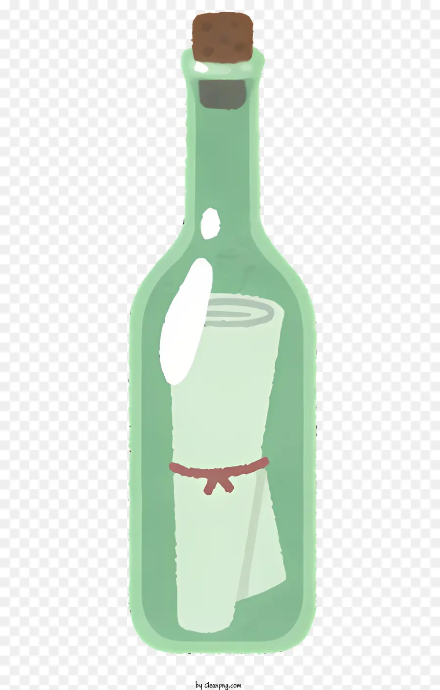 زجاجة，ورقة PNG