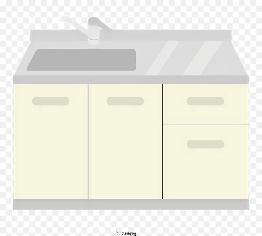 تصميم المطبخ，الخزانات البيضاء PNG