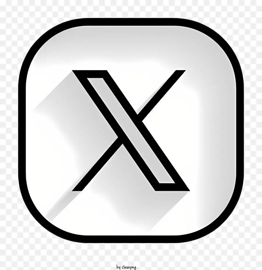 X الشعار，تصميم أيقونة PNG