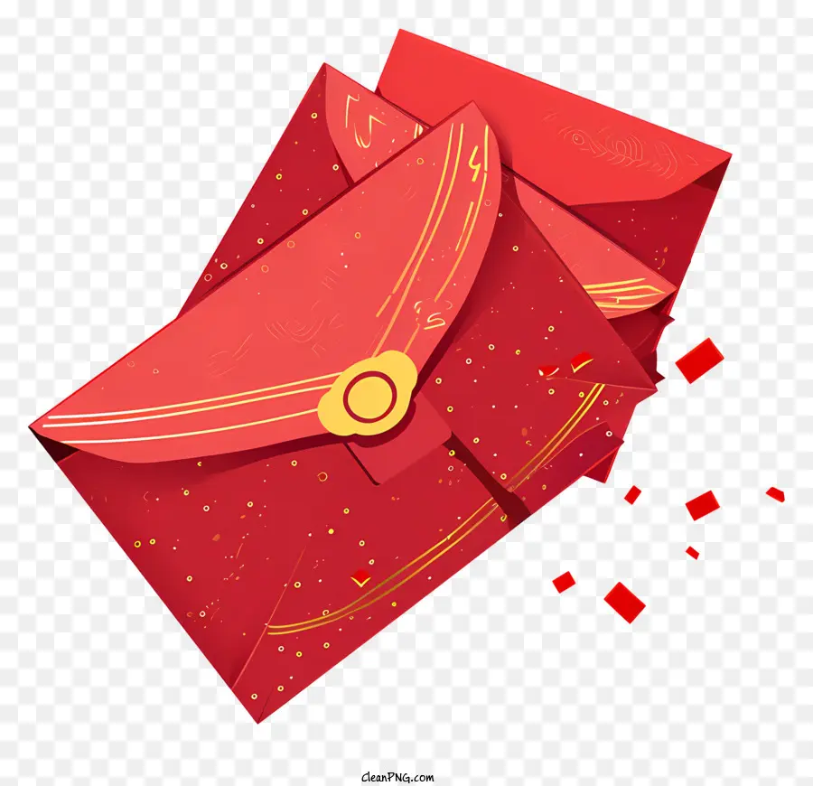 السنة الصينية الجديدة，الأحمر حزمة PNG