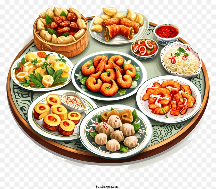 قائمة السنة الصينية الجديدة，المطبخ الصيني PNG