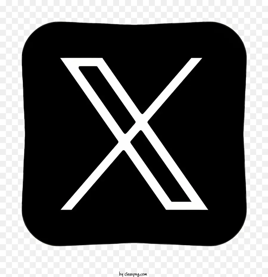 X الشعار，عبر تصميم PNG