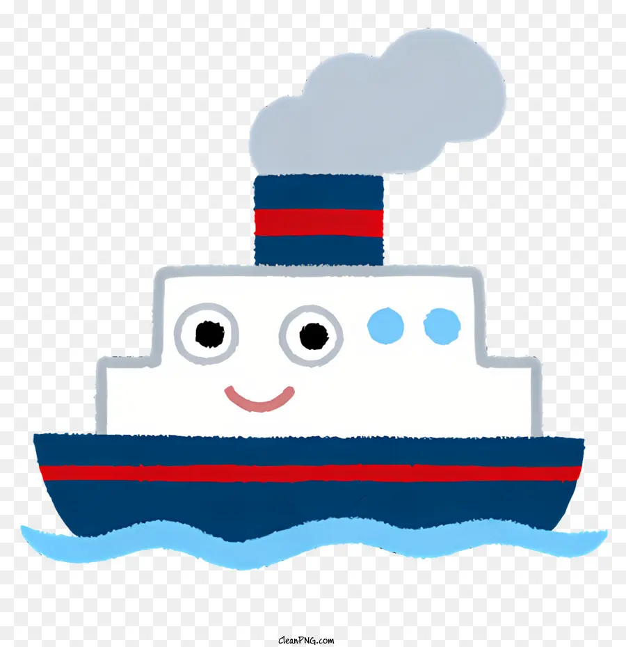 قارب بابتسامة，قارب سعيد PNG