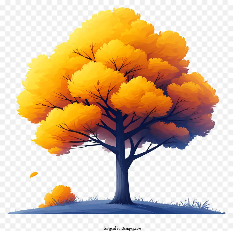 شجرة الخريف，مشهد الخريف PNG