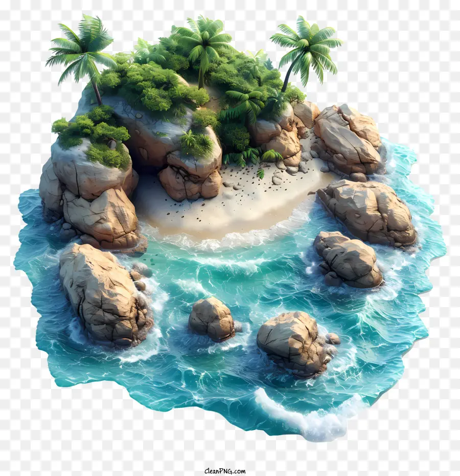شاطئ جزيرة，الجزيرة PNG